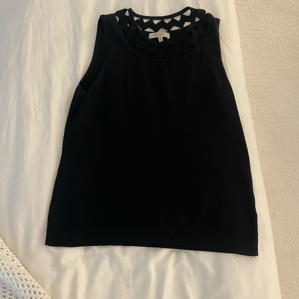 Milly geometric cut out tank top
